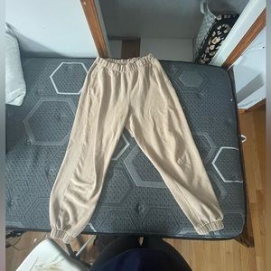 Tan Hollister sweatpants